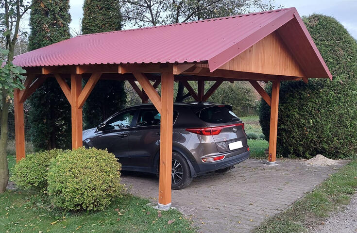 10 Wiaty samochodowe Drewipol